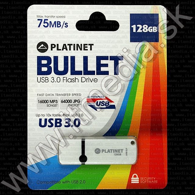 Image of Platinet USB 3.0 pendrive 128GB X-Depo BULLET (41628) (IT8721)